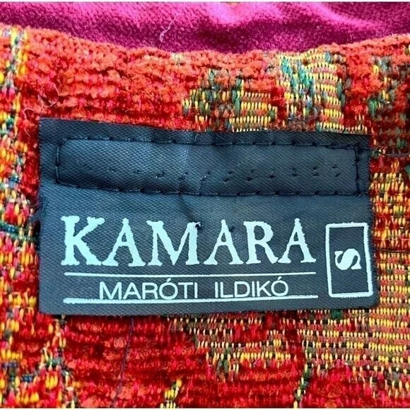 KAMARA by Maroti Ildiko Multicolor Quilted Jacquard Elephant Print Blazer S